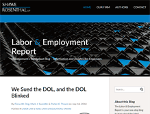 Tablet Screenshot of laboremploymentreport.com